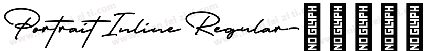 Portrait Inline Regular字体转换